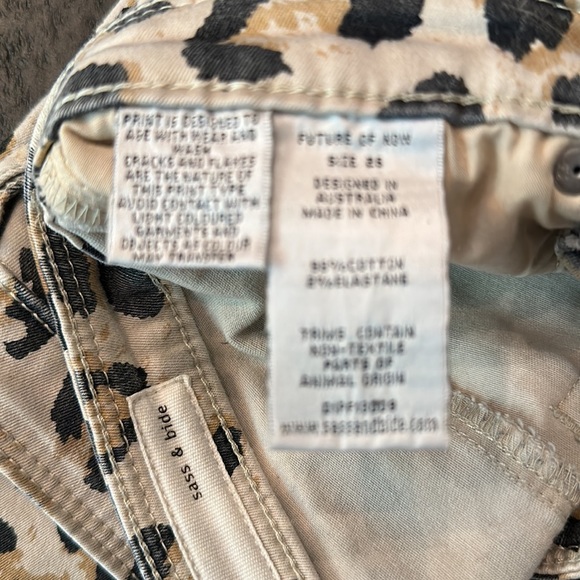 Sass and Bide “Future Of Now” Animal print jeans size 26 - Picture 11 of 16